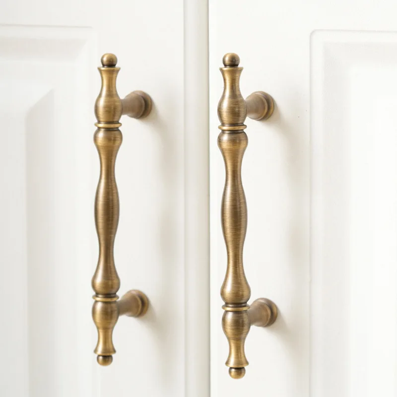 American Style Kitchen Cabinet Handles Wardrobe Handle T-bar Antique Bronze Drawer Knobs and Puls Available in Multiple Sizes