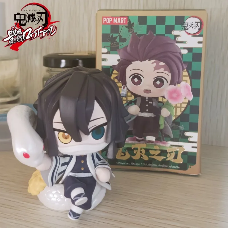 Original Bubble Mart Demon Slayer Blind Box Kamado Tanjirou Kamado Nezuko Box Pvc Anime Figure Male Doll Gift Model