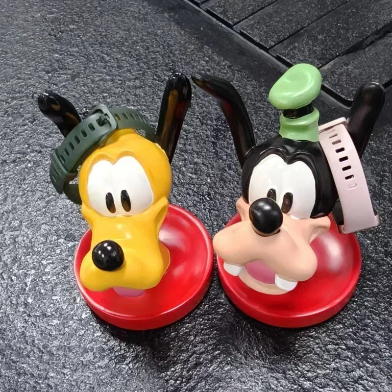 Disney Pluto Goofy Anime Cartoon Figure Glasses Frame Desktop Model Sculpture Ornaments Home Storage Decoration Birthday Gift