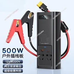 500W Pure Sine Wave Inverter 12V to 220V 110V Current Converter Europe Camper EU US 300W Auto Power Socket Car Inverters