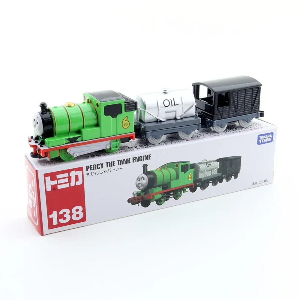 Takara Tomy-Kit de modelo de tren de motor de tanque para niños, coche de fundición a presión de aleación de Metal fundido a presión, figura de Anime, regalo de juguete