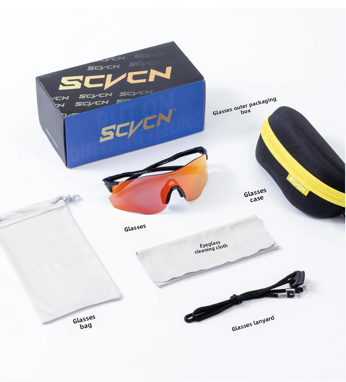 SCVCN Laufbrille, leicht, lichtempfindlich, farbwechselnd, für Tag und Nacht, Dual-Use, für Laufen, Marathon, Wandern, winddichte Schutzbrille – Detail 17