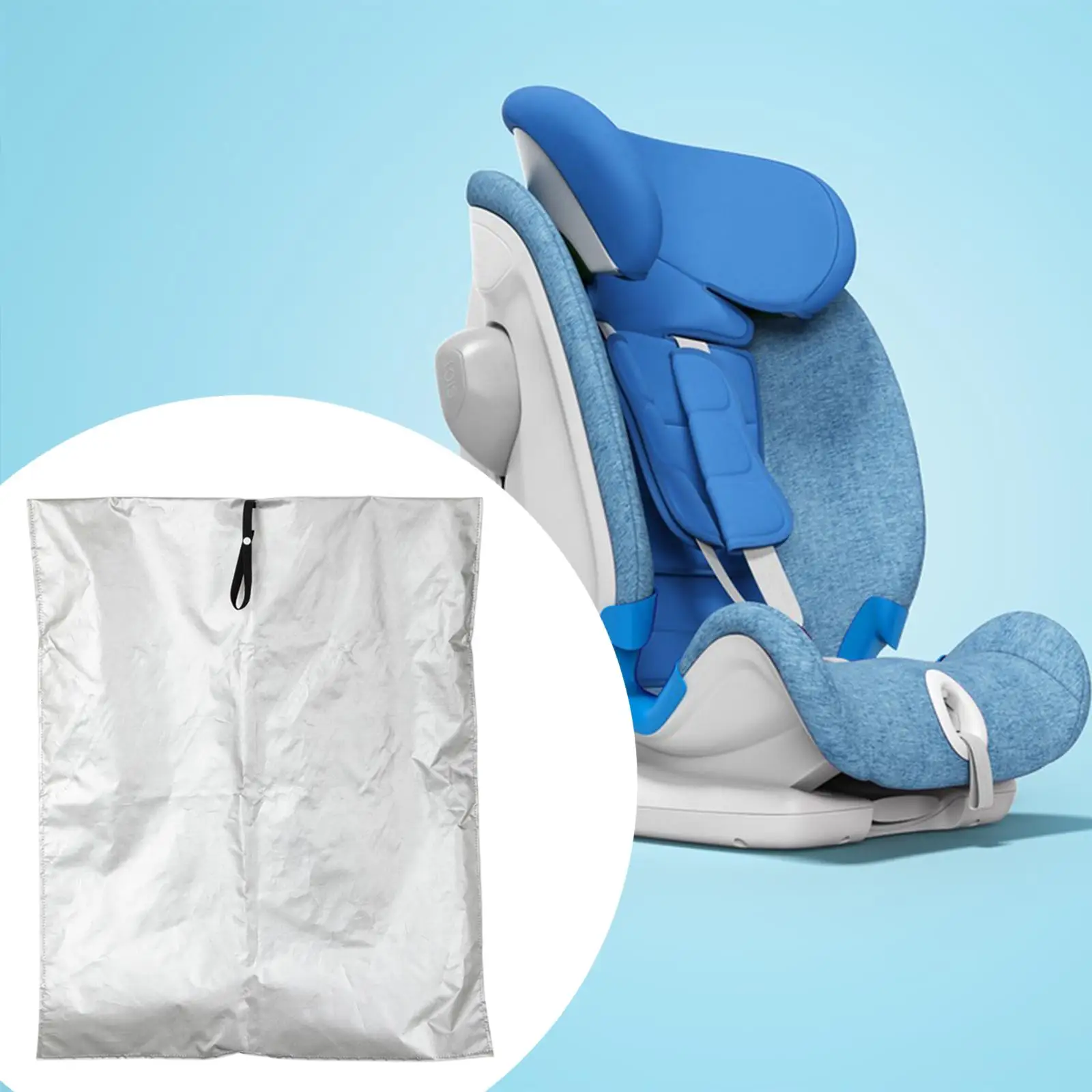 Car Seat Cover Set Sun Shade Protector Oxford Cloth for Baby Keeps Child Seat Cool for Hot Weather