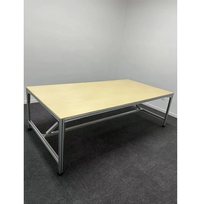 

Aluminum profile ocean plate Nakajima table simple office computer desk desk writing table display table