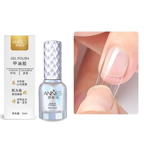Annies, gran oferta, esmalte en gel adhesivo para uñas de 15ml, Gel para remojar de larga duración, salón de uñas