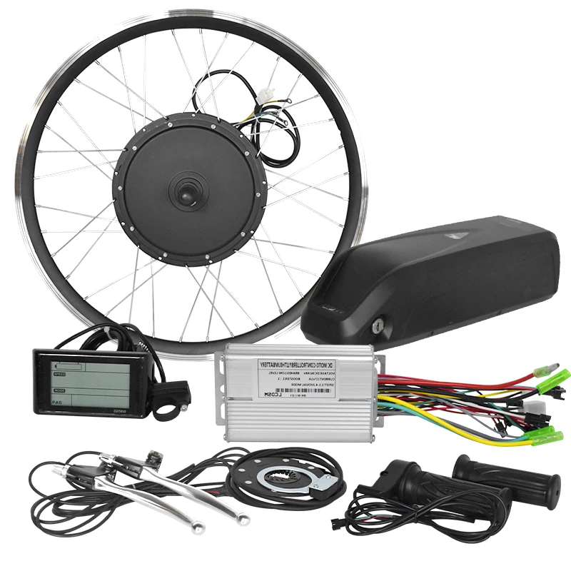 

Electric Cycle Kit With Battery Ebike Kit Conversion Kit Lithium Battery Throttle Handle 27.5/26/29 Controller Kt 48v 13ah 1000w