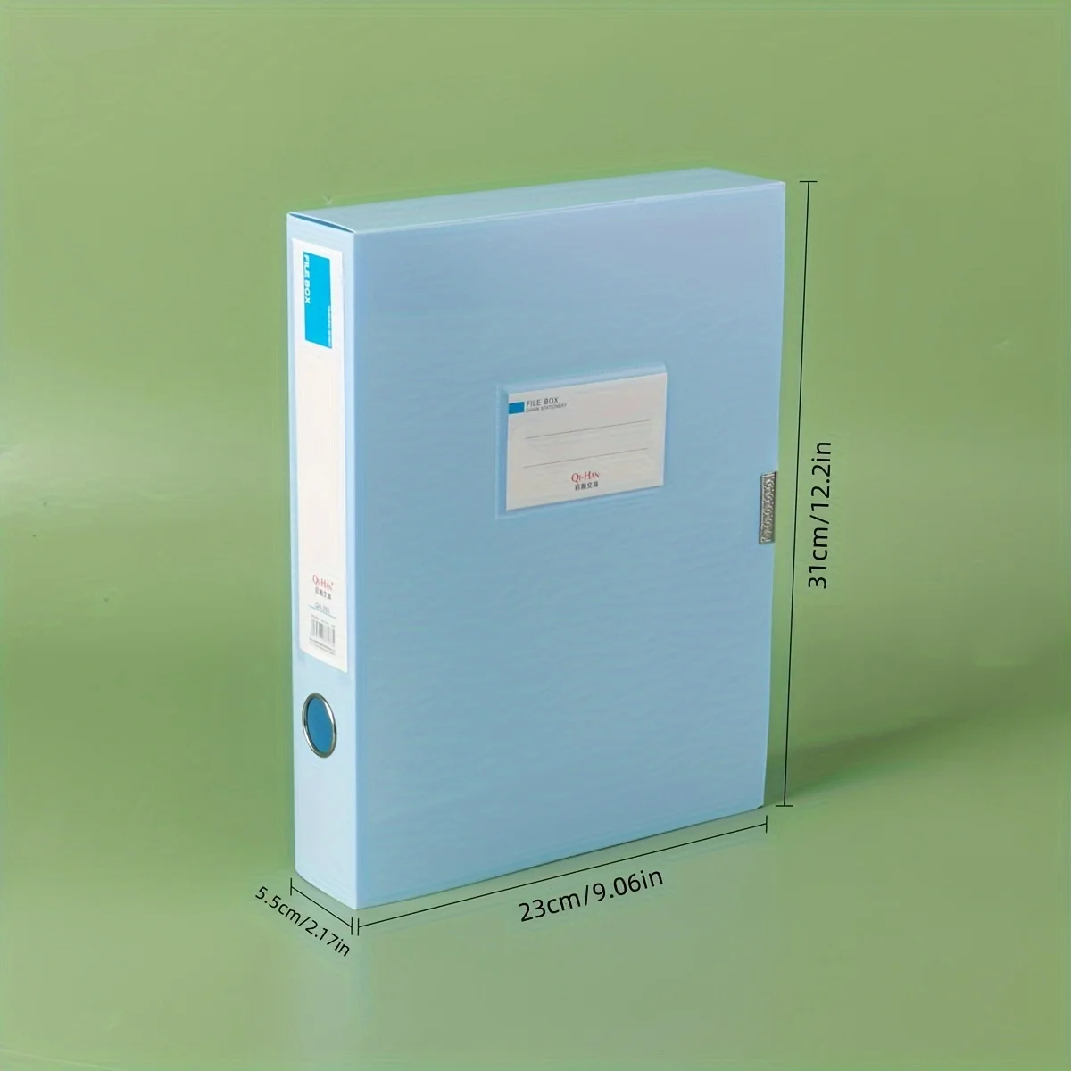 Folding File Box A4 Folder Document Box Storage Bag Data Book Accounting Label Box Voucher Document Organizer Label Box Storage