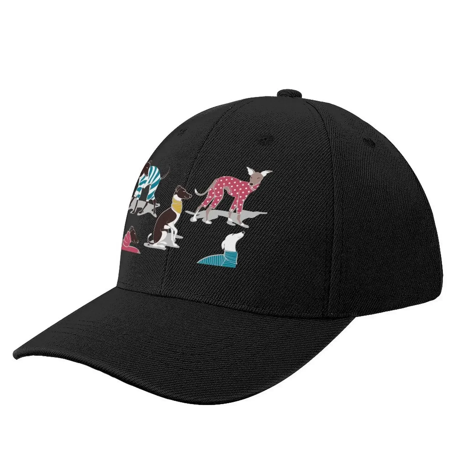 

Greyhounds dogwalk // grey background Baseball Cap fashionable Anime Hat tea Hat Elegant Women's Hats Men's