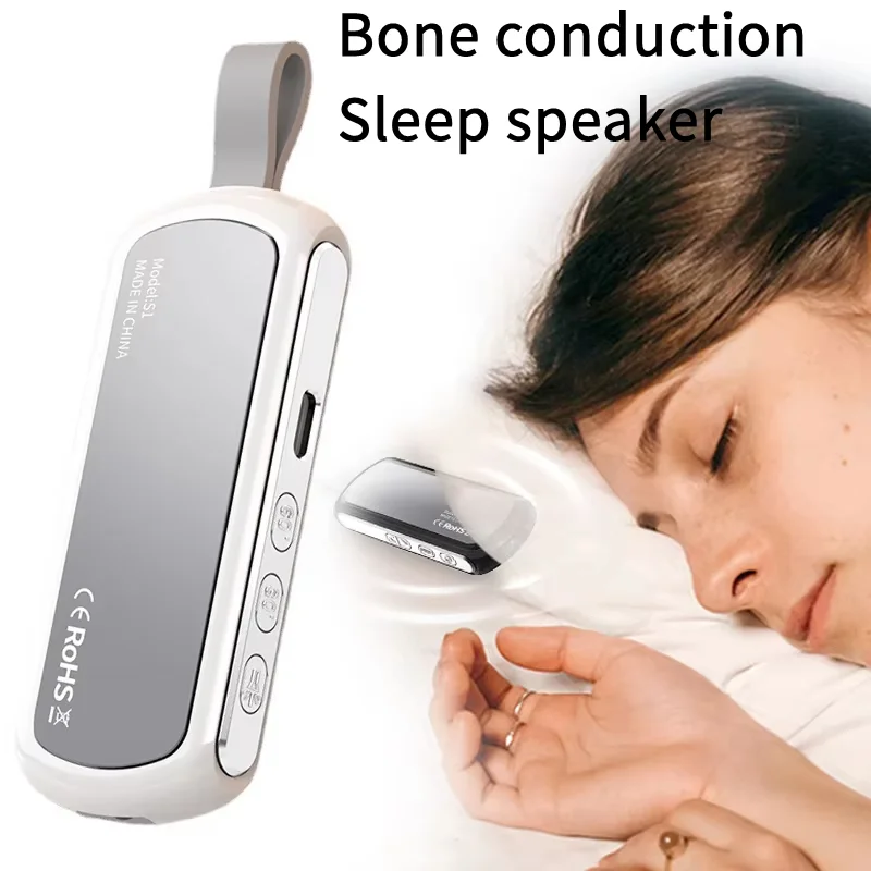 Caixa De Som Bluetooth White Noise Speaker Under Pillow Open Ear Bone Conduction Speak Sleep Help Headphones Speakers Earphone