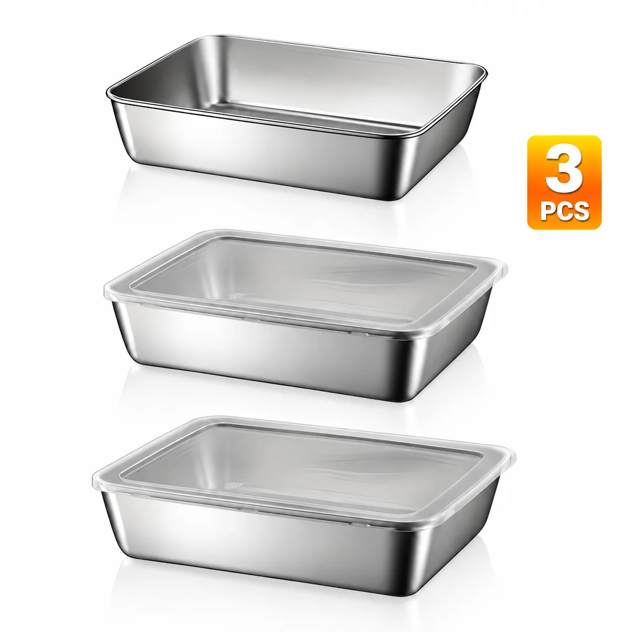 Kitchen Baking Organization - 3 قطع من حاويات تخزين الطعام