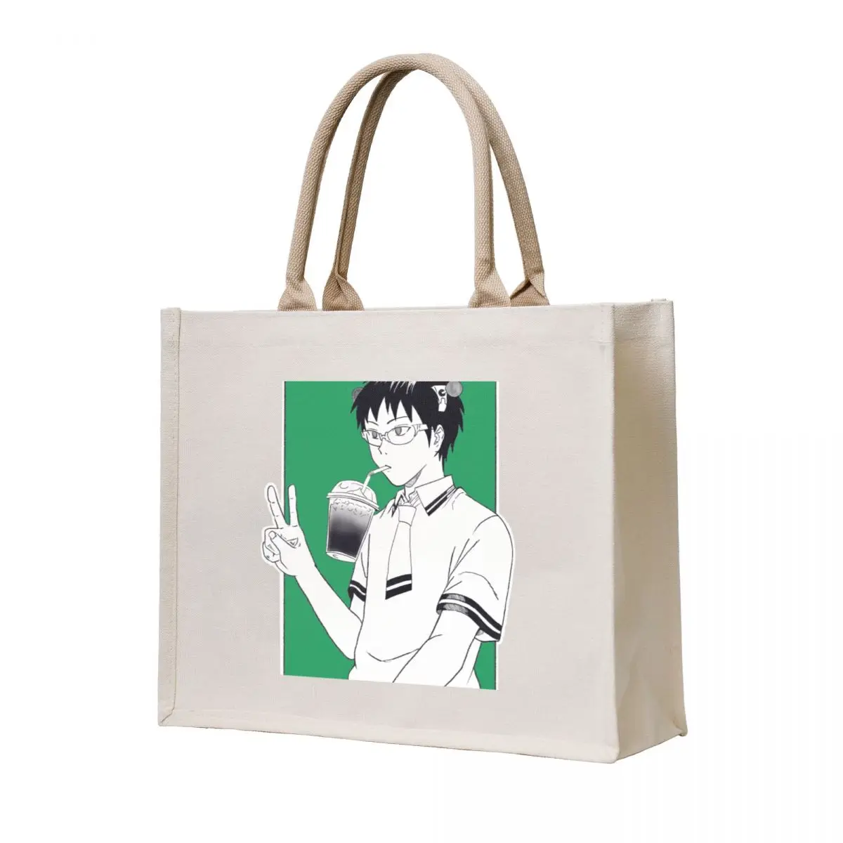 Saiki K Tote Bag Женская сумка для покупок Большая женская сумка