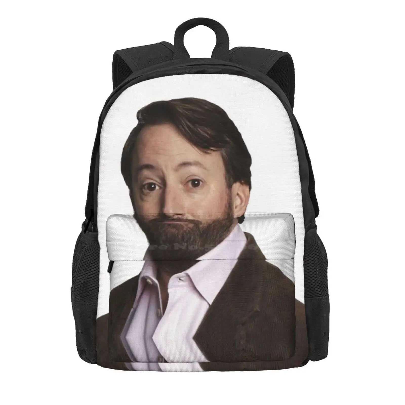 David Mitchell Sophisticated Glance Hot Sale Schoolbag Backpack Fashion Bags David Mitchell Comedy Comedian British Funny Actor