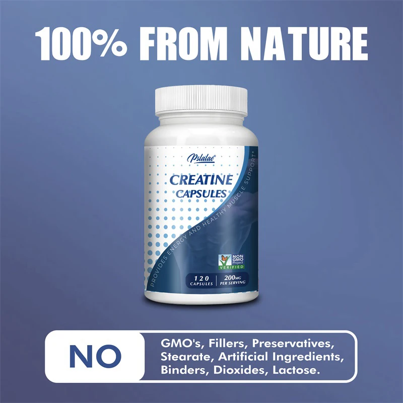 Creatine Capsules - Pre-workout Creatine To Help Build Muscle, Enhance Energy and Performance