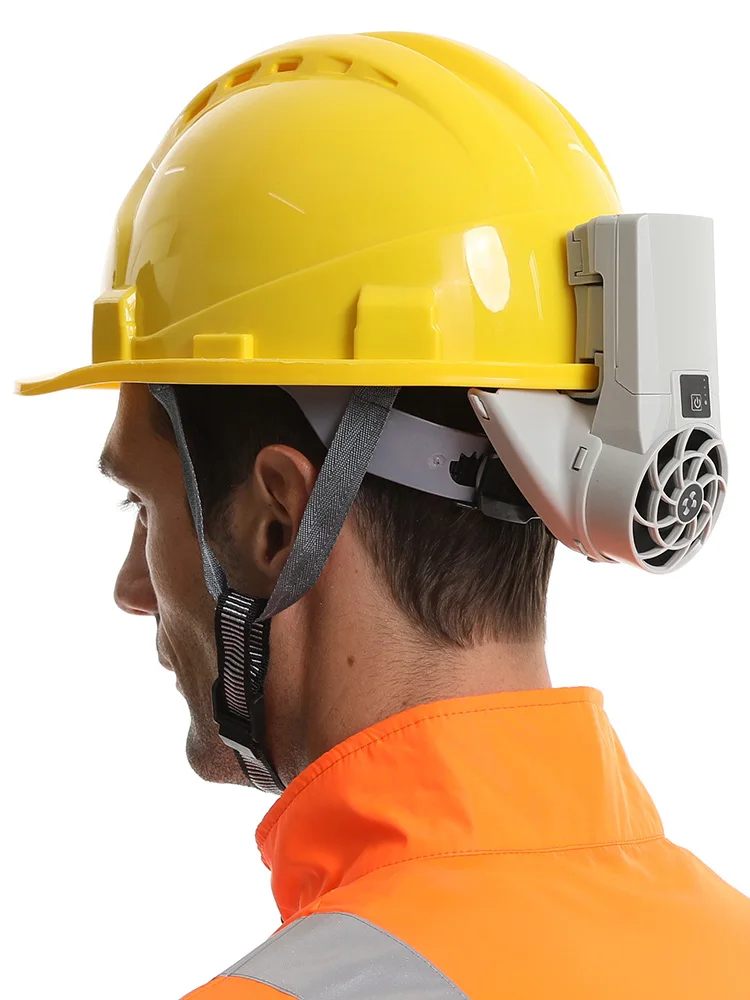 Safety helmet with fan Rechargeable refrigeration air conditioning hat helmet construction site cooling artifact