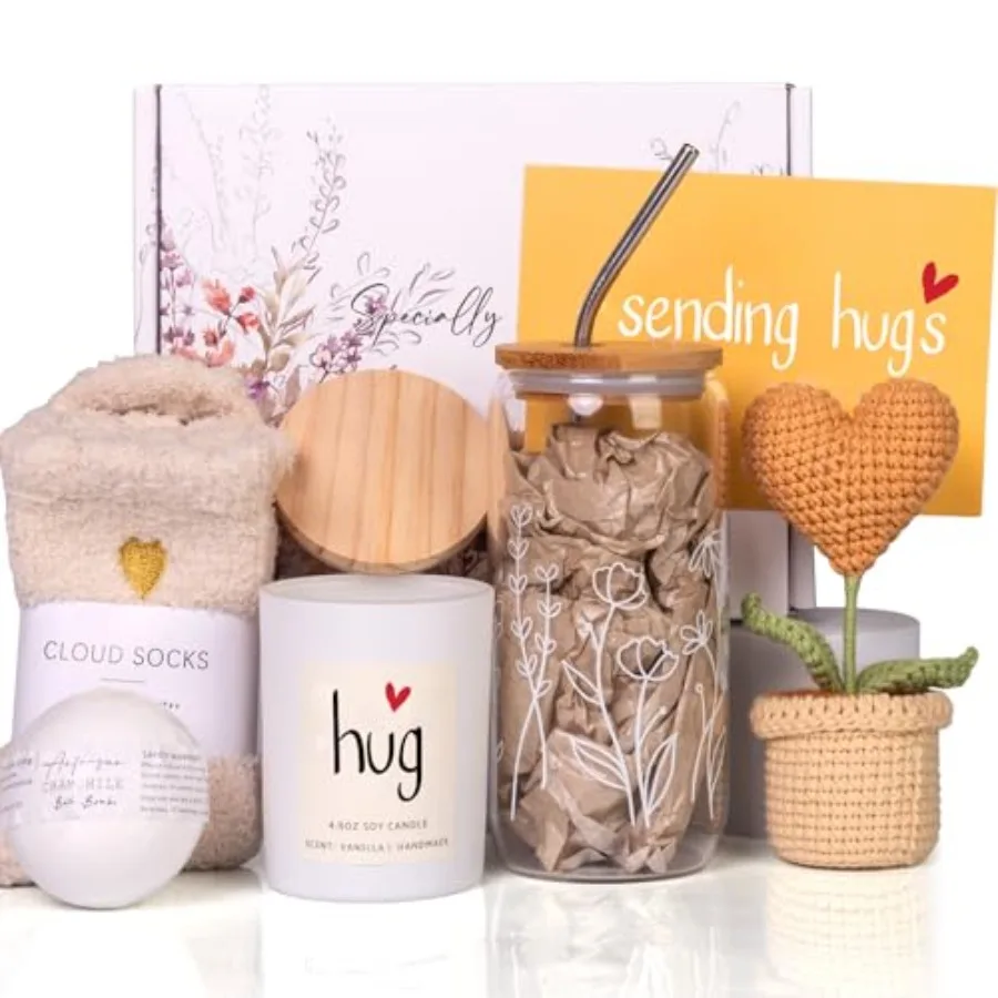

Get Well Care Package for Women - Feel Better Soon Basket Sympathy and Thinking of You Gifts After Surgery Recovery