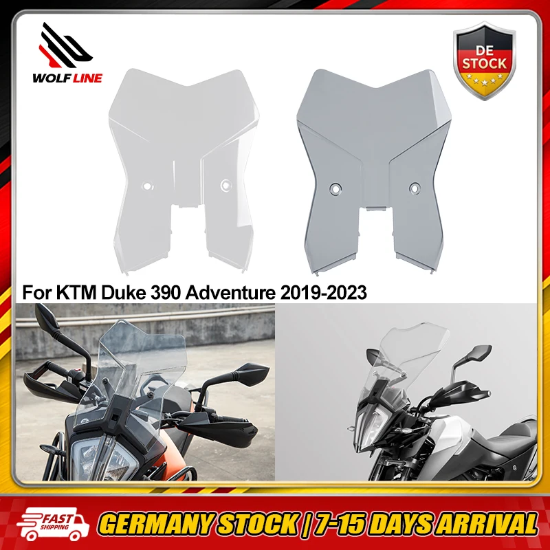 WOLFLINE Windschutzscheibe für KTM Duke 390 Adventure 2019-2023 390 ADV SW Windabweiser Windschutzscheibe Schutzzubehör