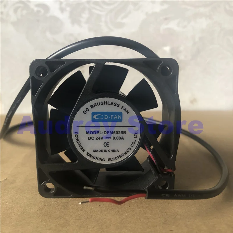 Nuovo originale D-FAN DFM6025B 6025 6CM 24V 0.08A 2 fili doppia sfera ventola di raffreddamento ventilatore