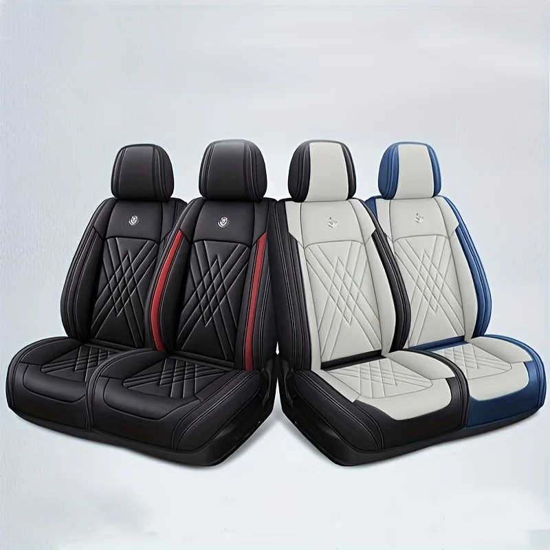 

5-Seat Car Seat Covers Full Set Seat Cushion PU Leather For Most Sedens Trucks SUV For Lexus Toyota Ford Chevrolet Buick Honda
