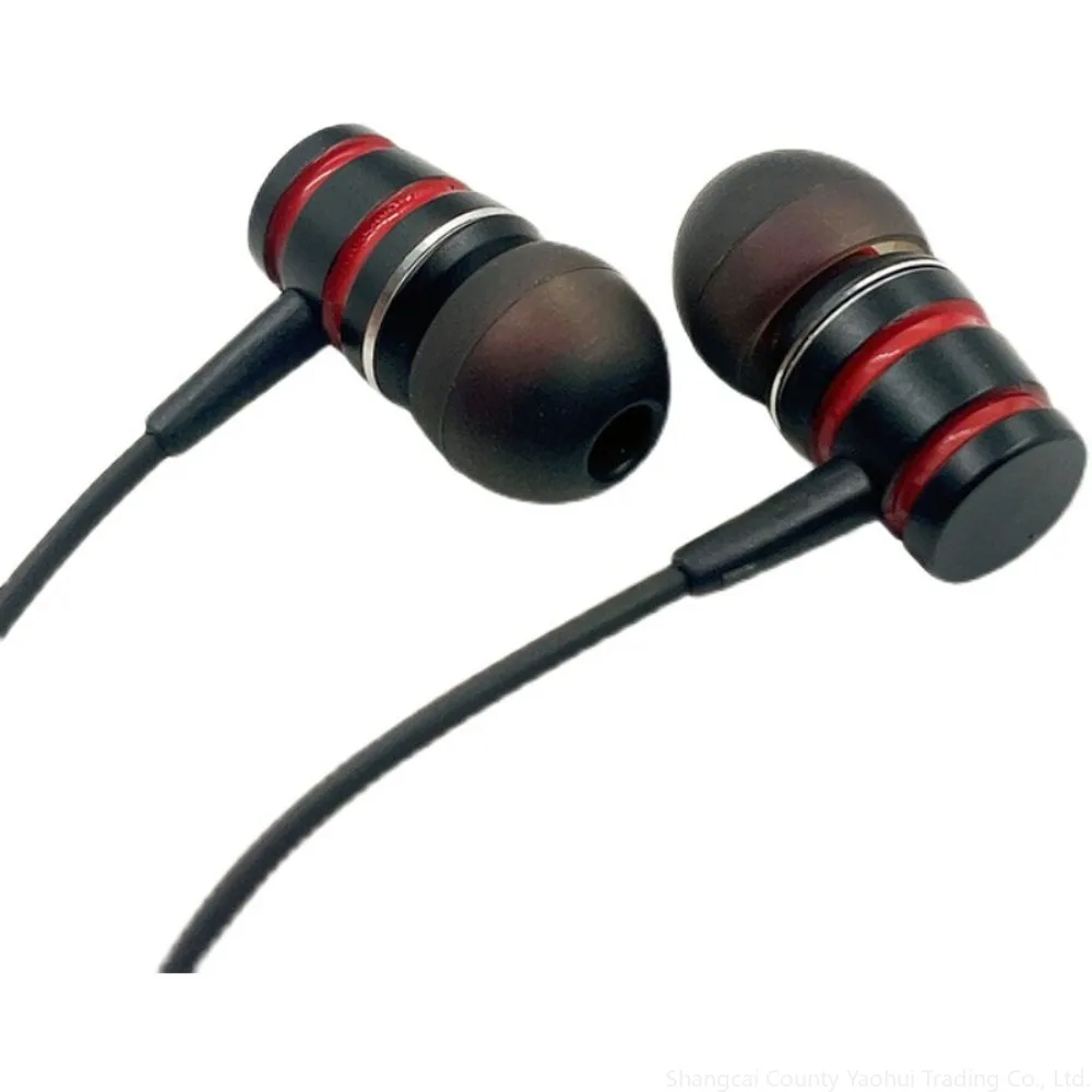 Shopkeeper Recommended High-end Custom Metal In-ear HiFi Earphones Super Deep Bass for Rock Hip-hop MP3 Smartphone Daily
