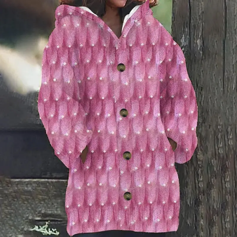 

Свободный вязаный кардиган Jaet DSle, свитер с имитацией, женский зимний модный яркий женский свитер из волокна Tead Coolmax