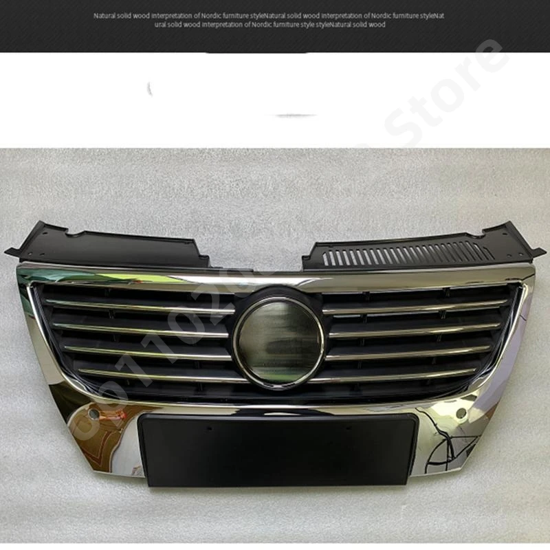 Front Bumper Center Grille Upper Grills Car Styling Chrome for Volkswagen VW Passat B6 2006-2011 Racing Grills