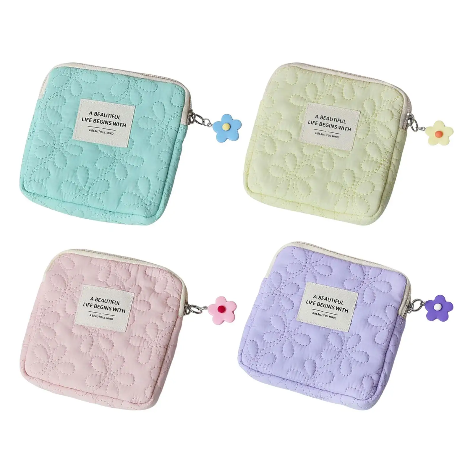 ถุงเก็บผ้าเช็ดปาก กระเป๋าเครื่องสำอางขนาดเล็ก อุปกรณ์เสริมการเดินทาง น่ารัก นำกลับมาใช้ใหม่ได้ แฟชั่น