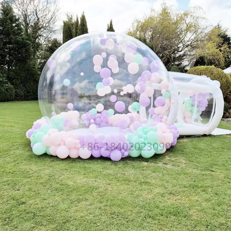 10*6.5ft Outdoor Event Giant Transparent Inflatable Bubble Dome Tent House