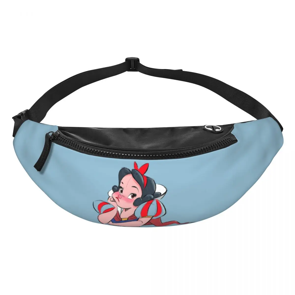 

Custom Fashion Snow White And Anime The Seven Dwarfs Fanny Pack for Cycling Camping Crossbody Waist Bag Phone Money Pouch