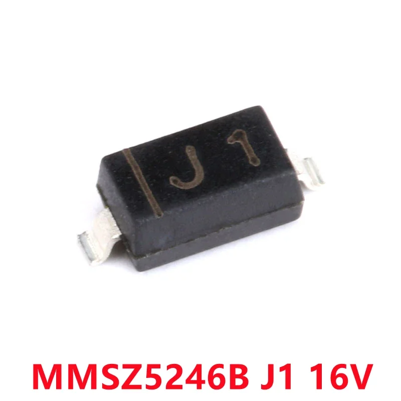 100 قطعة MMSZ5246B J1 16V MMSZ5248B J3 18V MMSZ5250B J5 20V T1G 350mW 0.35W SOD-123 SMD زينر ديود