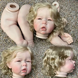 26Inch Unassembled Liam Reborn Doll Kits with Rooted Hair 3D Painted Skin Visible Veins Kits Lifelike Cute Bebe Reborn Dolls