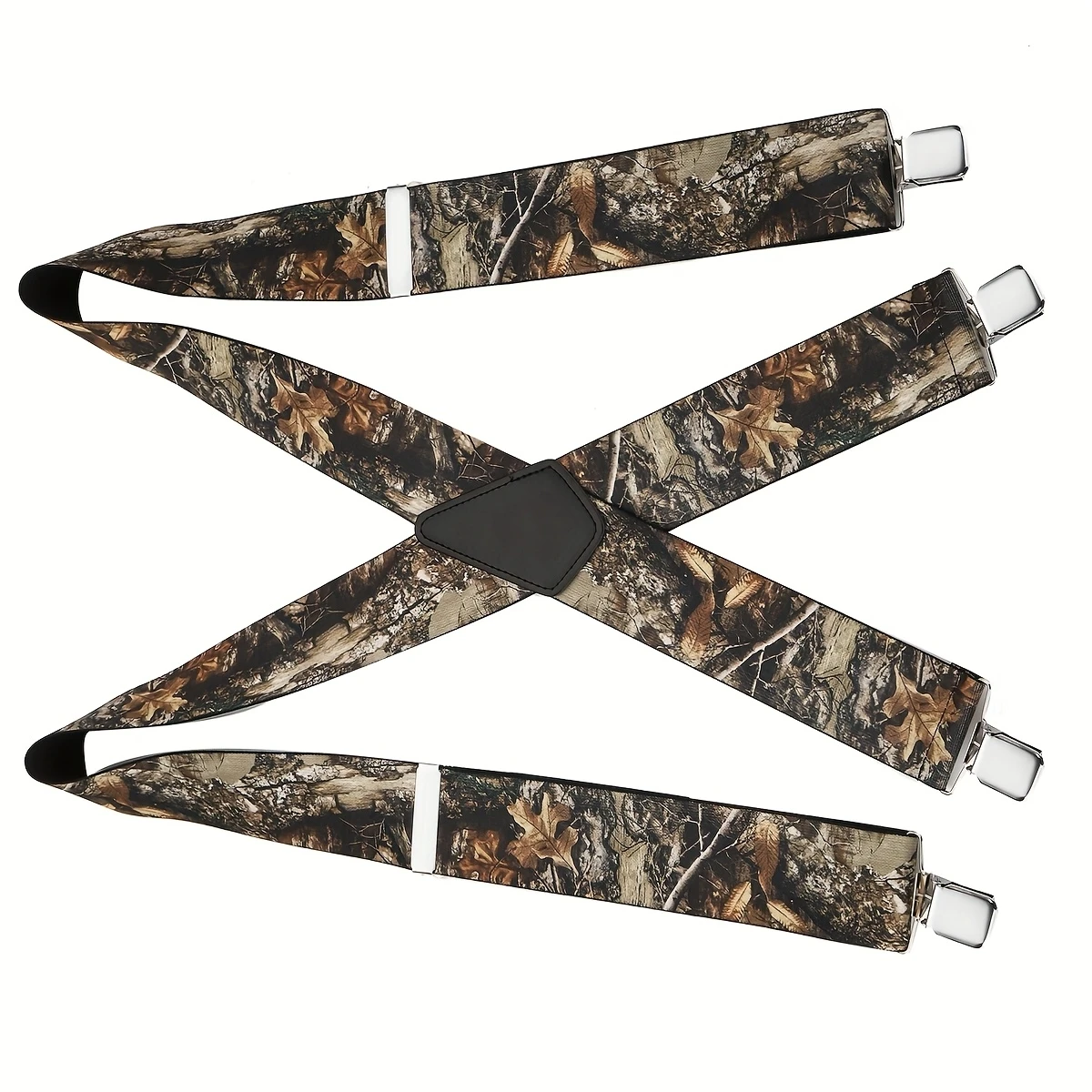 قميص بدلة رجالي بأربعة مشابك غير قابلة للانزلاق على شكل أوراق شجر 4 حمالات