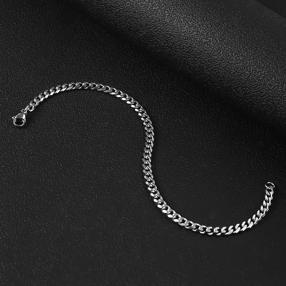 1 Stück Größe 3mm-9mm Miami Curb Cuban Link Kette für Männer und Frauen Edelstahl Herrenschmuck Hip-Hop-Kette – Detail 7