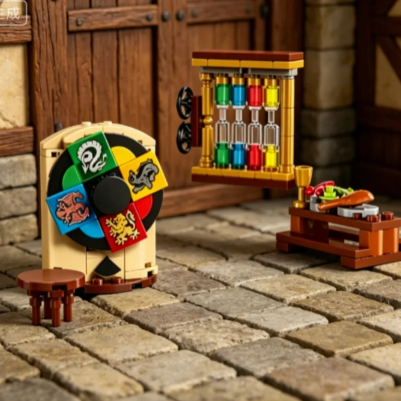 2026 New 124pcs Castle Sorting Ceremony Puzzle Hot Blocks Harry Series Hogwarts Building Toys For Valentine's Day Birthday Gifts