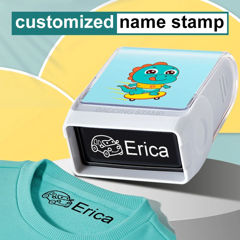 Custom Kids Name Stamp for Clothes&Shoes-Personalized Waterproof Clothing Marker|Anti-Loss Labels for Kindergarten&Daycare|Gift