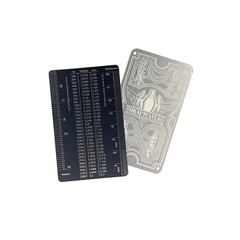 10 0.piecesCustom Stainless Steel Engraved Laser Hollow Out Spot Black Metal Business Card.Custom