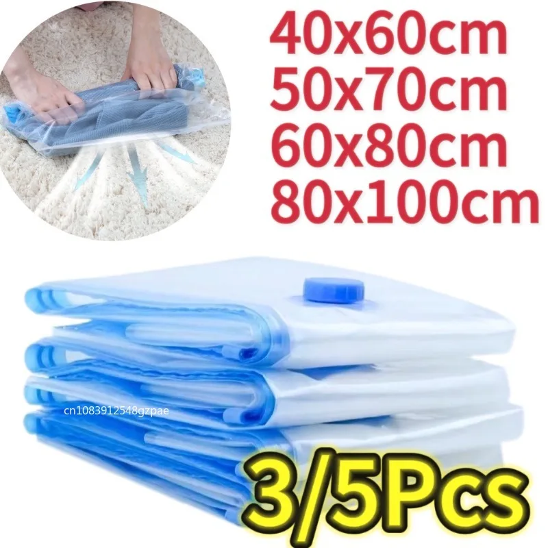 Vacuum Storage Bags Large Plastic Storage Bags for Storing Clothes Blankets Compression Empty Bag Travel Accessories Storage Bag - 15