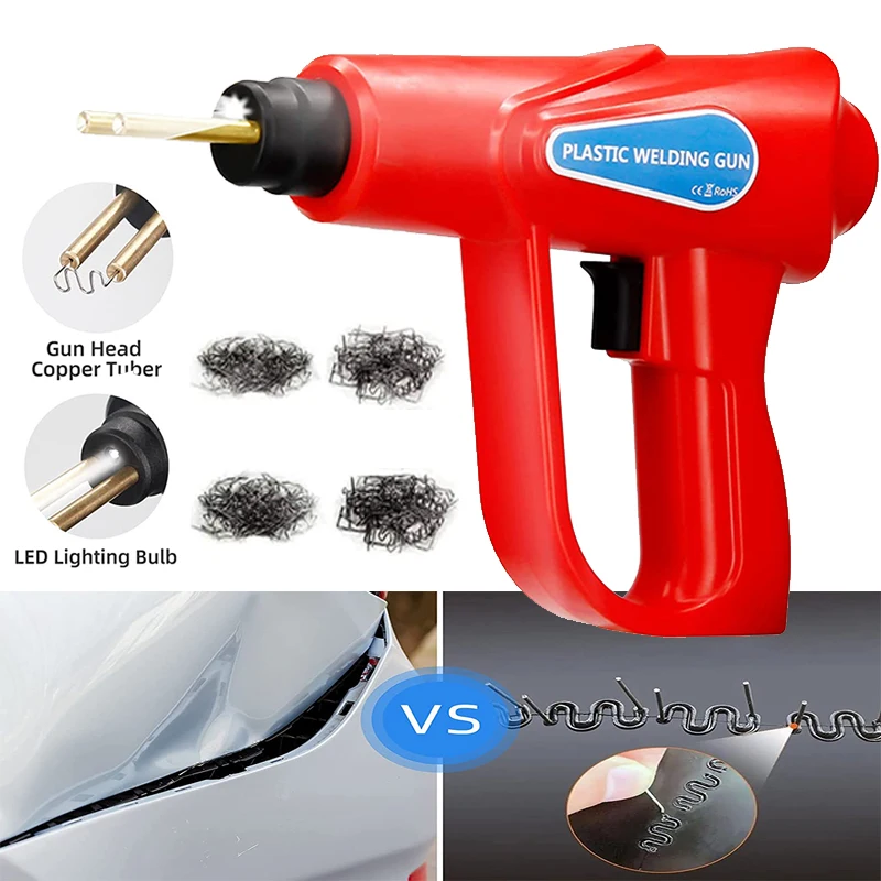 

110V/220V Hot Stapler Heat Gun Plastic Welding Machine Soldering Iron Garage Tools Car Bumpers Repair Kits PVC Welder Gun