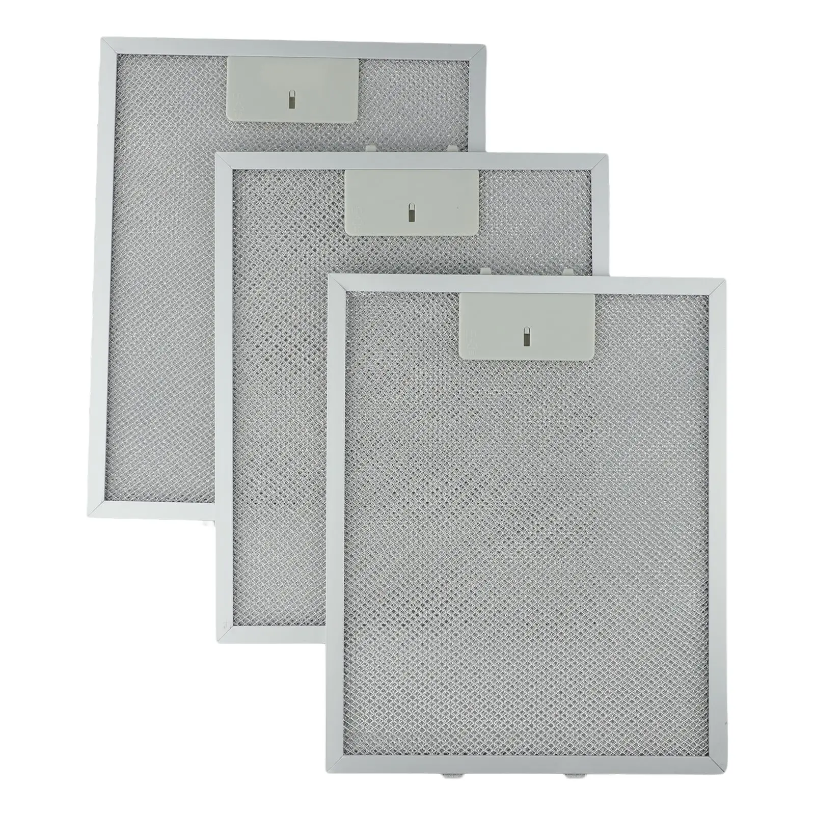 

3pcs Aluminum Cooker Hood Metal Grease Filters Metal Mesh Extractor Vent Filter 310x250x9mm Kitchen Accessories