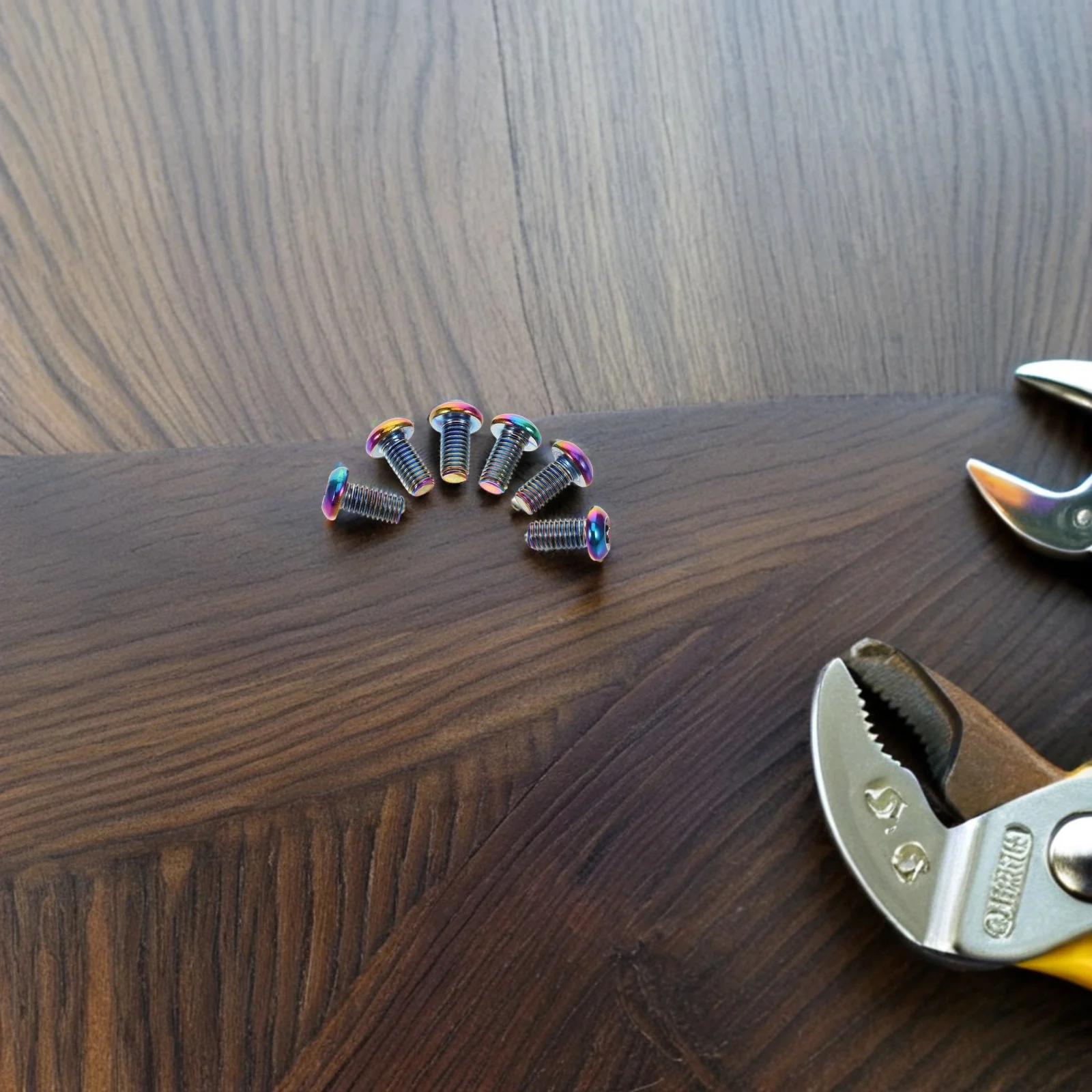 

12Pcs Bicycle Disc Brake Rotor Screws Electroplated Steel Fasteners for Mountain Road Bike Reliable Disc Brake System Fixing