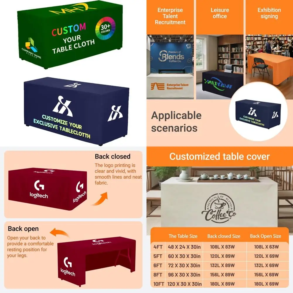 

Customized Fitted Table Covers for Business Events, Tradeshow, and Anniversary Celebrations