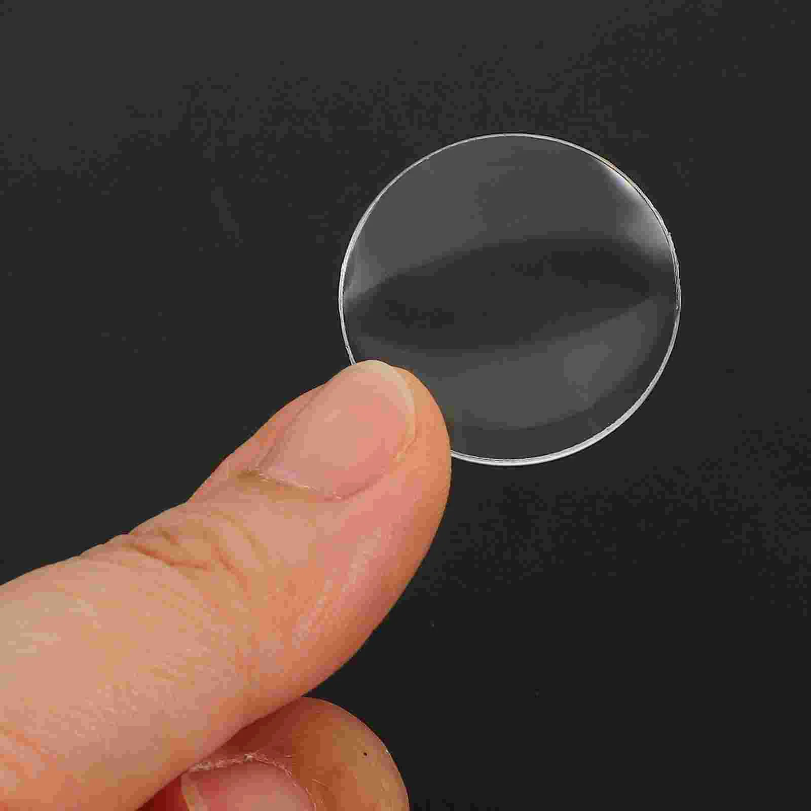 60 Pcs Biconvex Lens Lenses Physics for Laboratory Magnifying Glasses Transparent Telescope Round Optical