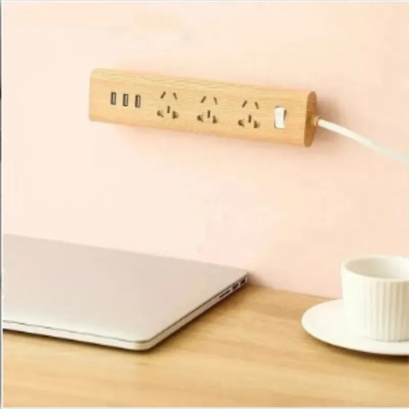 1/3/5pcs Socket Strip  Wall-Mounted Holder Self-Adhesive Bracket Punch-Free Plug Fixer Cable Wire Organizer Rack for Home Office