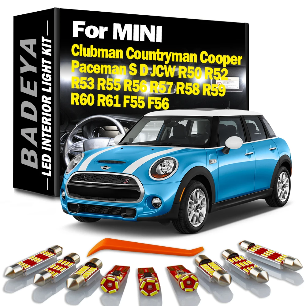 For MINI Clubman Paceman Countryman Cooper S D JCW R50 R52 R53 R55 R56 R57 R58 R59 R60 R61 F55 F56 LED Lamp Interior Light Kit