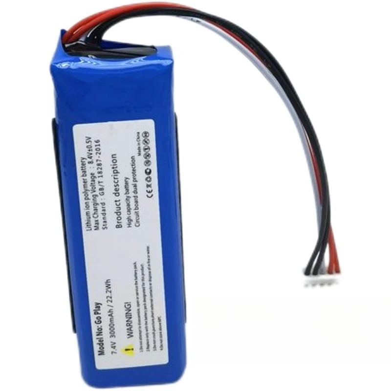 3000mAh Suitable for JBL for Harman Kardon for GoPlay Wireless Bluetooth Speaker Battery Large Capacity Rechargeable Battery