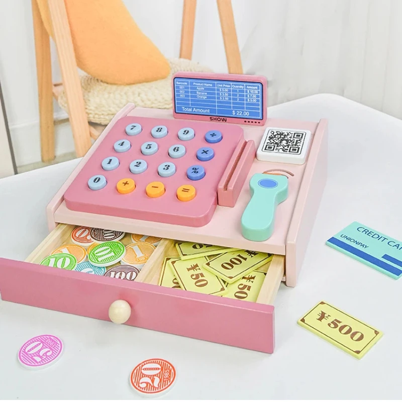 wooden-pretend-play-toy-simulation-cash-register-playset-fun-role-play-game-for-kids-cultivate-life-skills-and-hands-on-ability