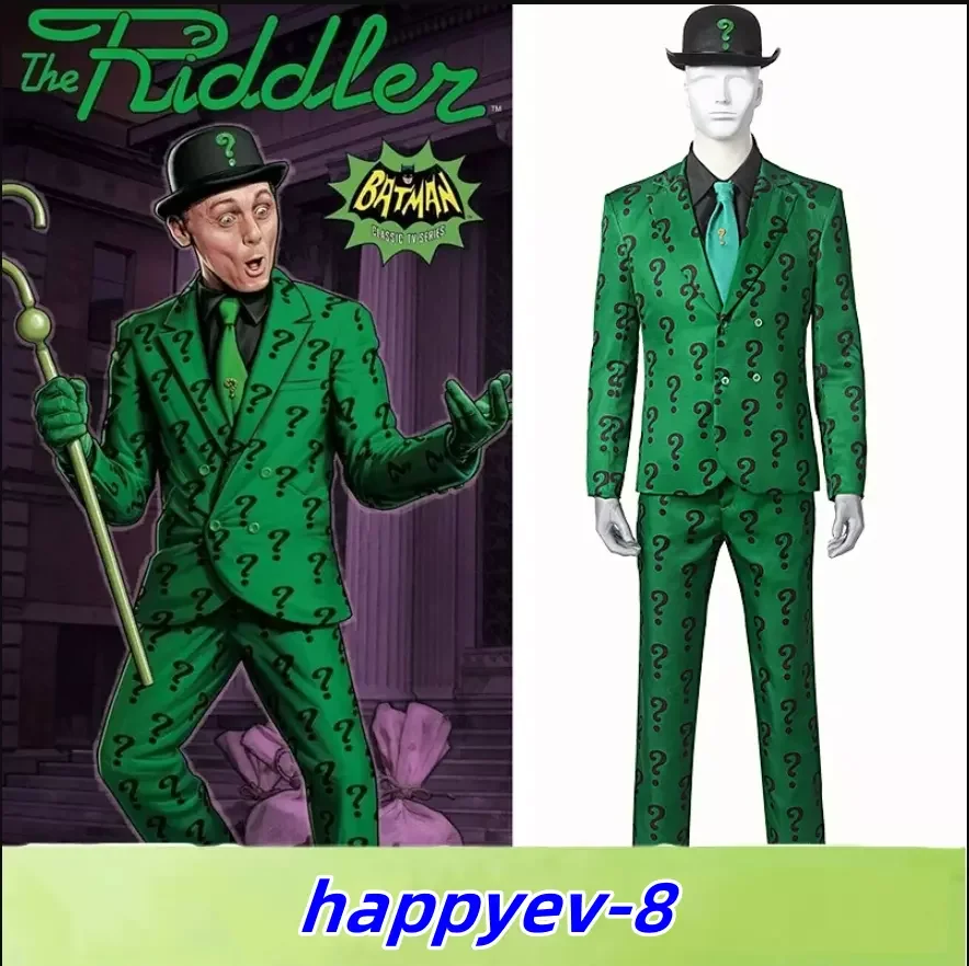 

TV DC Edward Nygma Riddler Halloween Cosplay Costume Complete Suit
