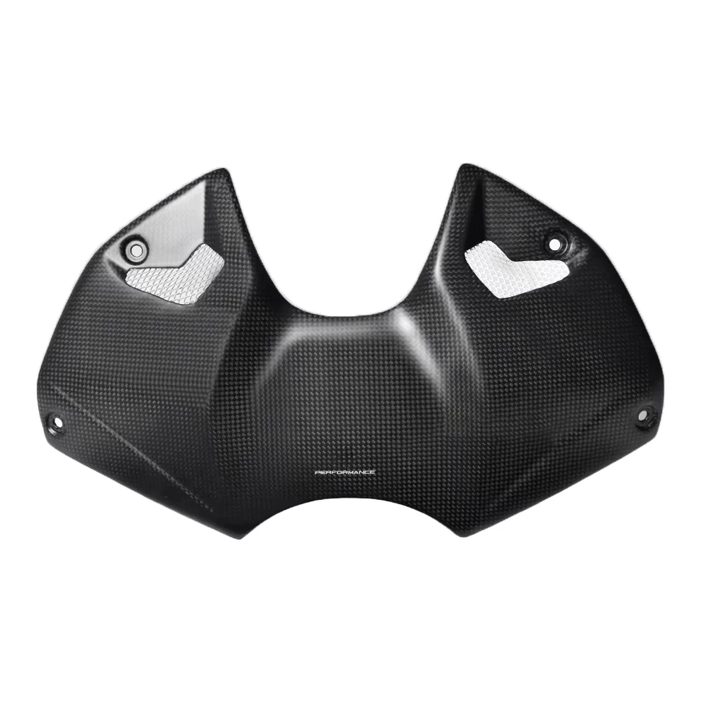 ل دوكاتي ستريت فايتر V4 V4S SP2 2023 2024 2025 اكسسوارات دراجة نارية ألياف الكربون الجبهة غطاء خزان الوقود غطاء البطارية هدية #6