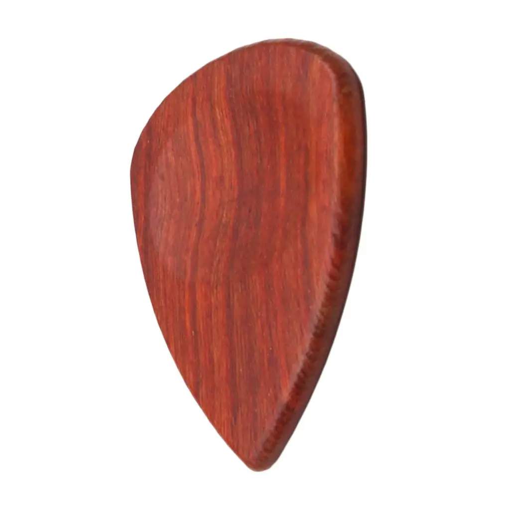 Red Sandal Wood Wooden Guitar Picks for Bass, Electric & Acoustic Guitars