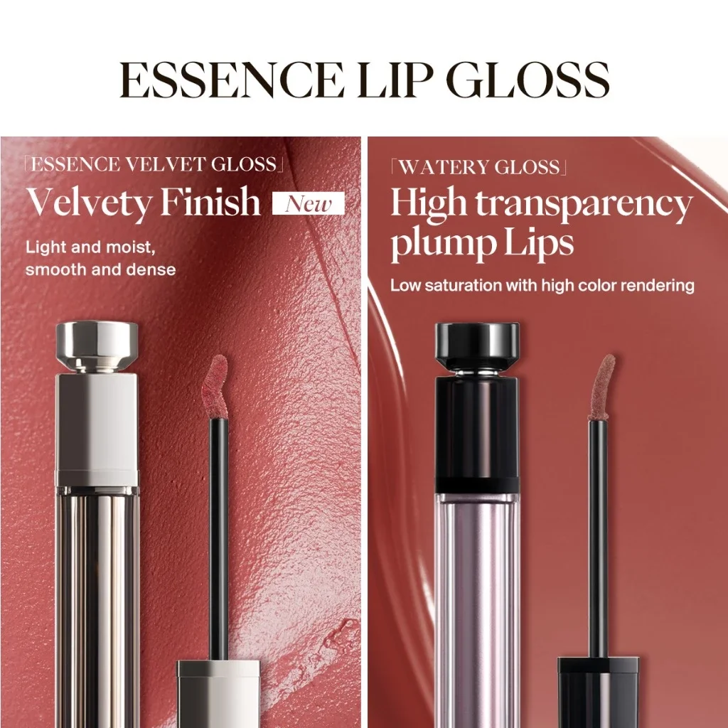 JOOCYEE WATERY GLOSS Waterig Doorschijnend Glas Fluwelen Glans Matte maar Opvullende en Herstellende Lip Vloeibare Lipstick Cosmetica Make-up