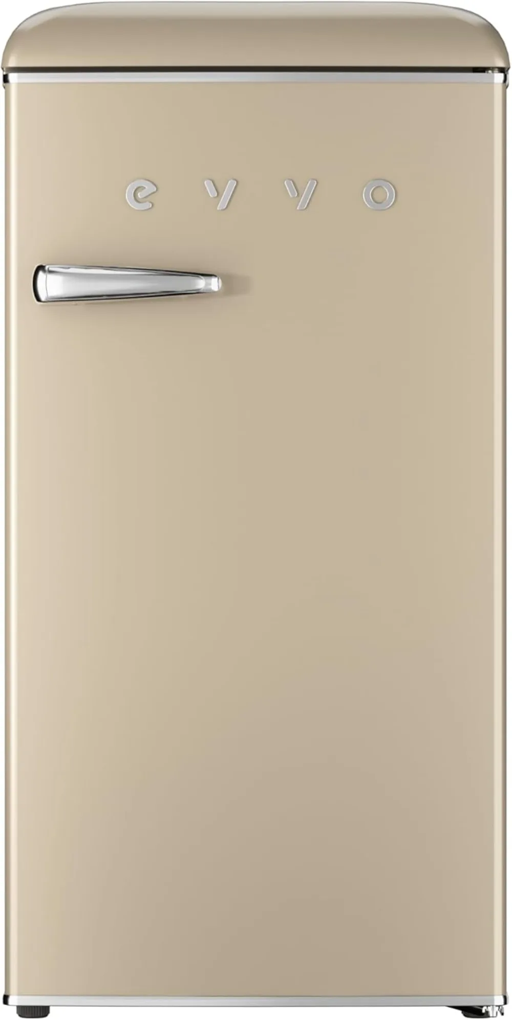 EVVO Nevera Pequeña Retro, 84 litros de Capacidad + 11 Litros de Congelador, Diseño Vintage, Bajo Consumo, Silenciosa, Control